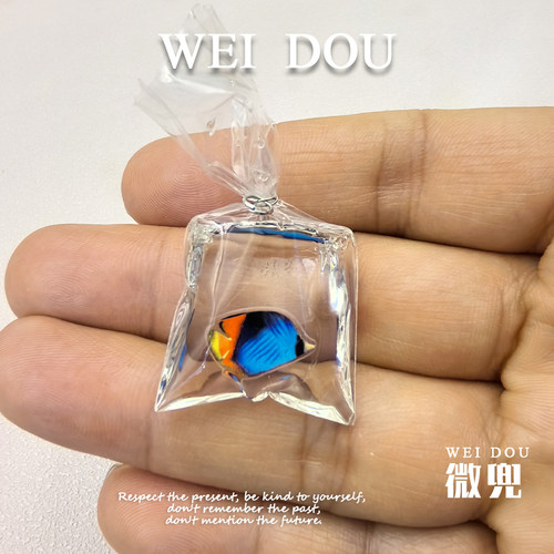 娃屋食玩小物件迷你小鱼袋