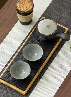 日式和风单人陶瓷礼盒装功夫茶具