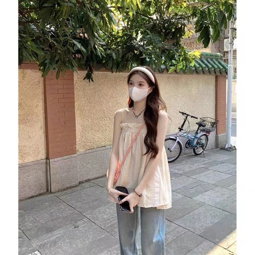吊带百搭小背心外穿夏抹胸露肩