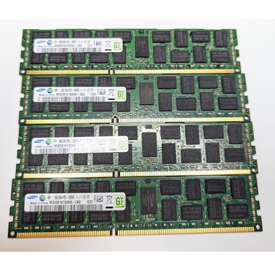 三星8GB 2Rx4 PC3L PC3-12800R DDR3 1600 ECC REG服务器内存8G