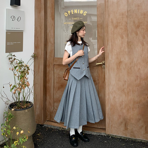 miu系小香风套装女韩版半身裙