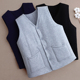 纯棉棉花马甲男士 秋冬季 加厚保暖内穿背心中老年老人棉坎肩冬天