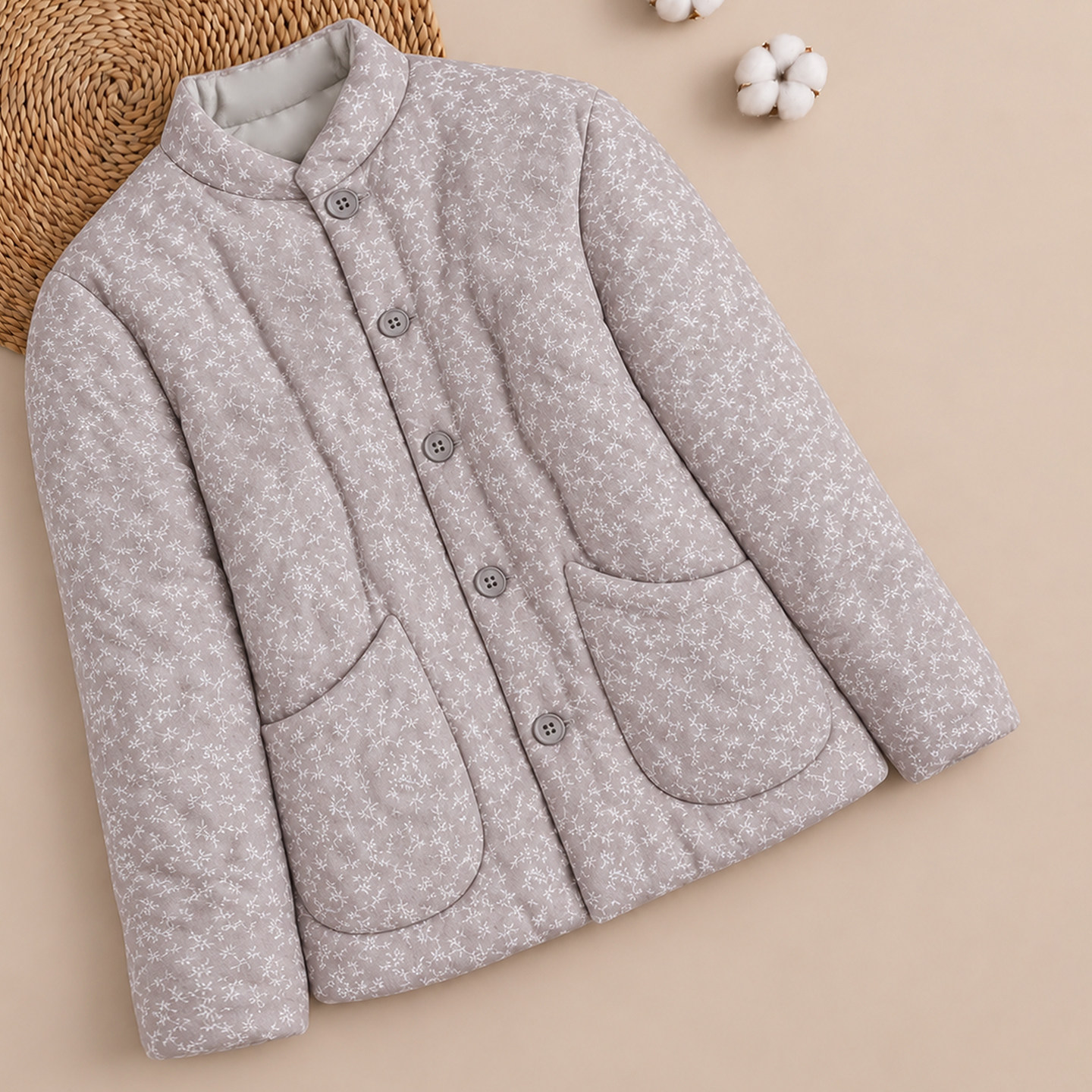 纯手工棉花棉衣女士冬季新款加厚保暖棉袄小清新百搭棉服可外穿