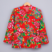 东北大花布上衣纯棉外套成人衬衣时尚 褂子中国风 网红潮流长袖