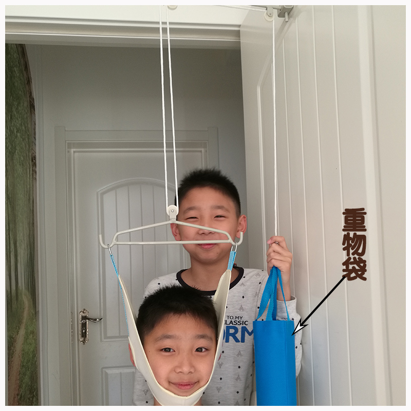 精源家用颈椎牵引架门悬式牵引器低头族吊脖子肩颈痛含颈椎牵引带