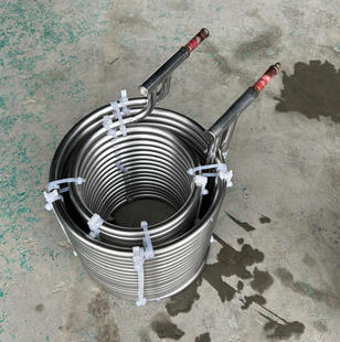 SUS304不锈钢盘管蒸发器换热器冷却器冷水机盘管降温制冷加热铜管