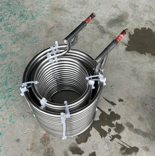 SUS304不锈钢盘管蒸发器换热器冷却器冷水机盘管降温制冷加热铜管
