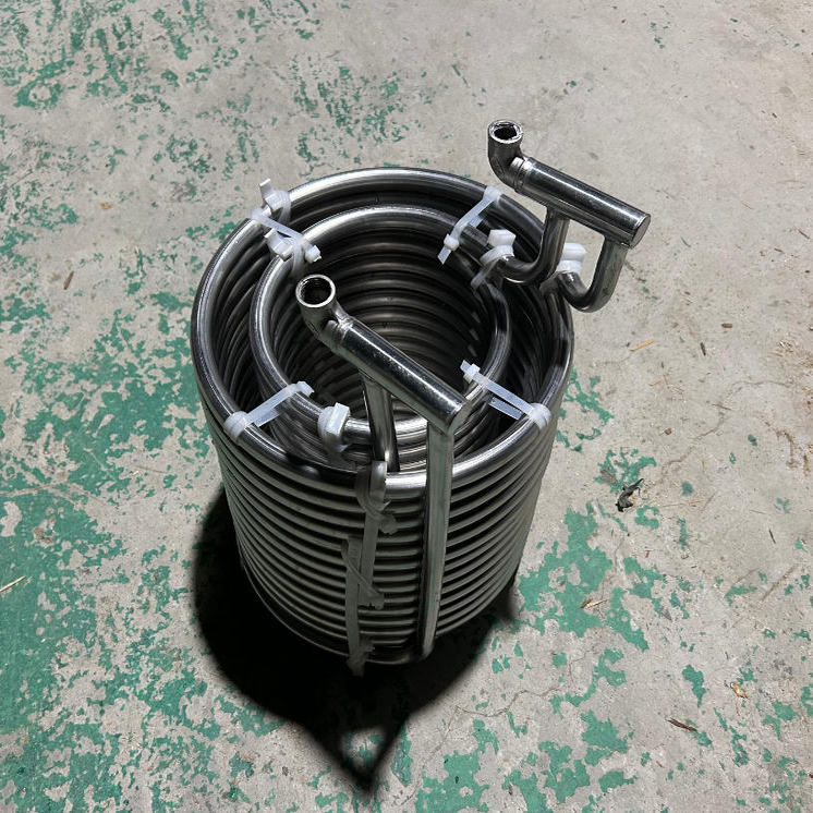 正 SUS304 不锈钢盘管蒸发器 冷却器换热器海水蒸气降温316L可选