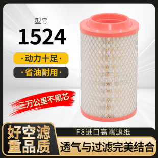 K1524PU空滤福田江淮凯马农用车康玲好运时风风顺胶盖空气滤芯