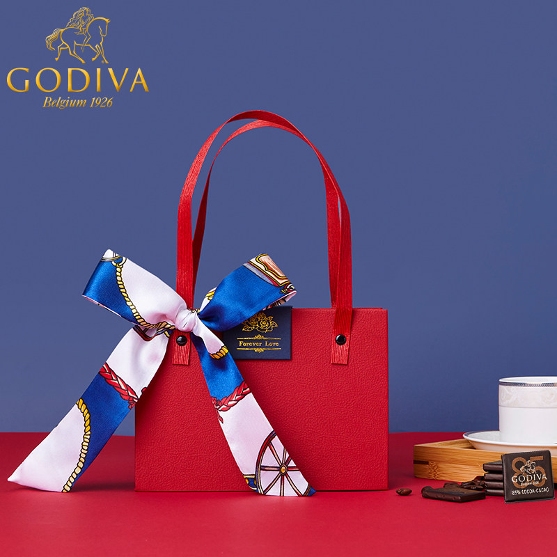 歌帝梵GODIVA巧克力礼盒装排块片黑巧零食高档伴手礼新年礼物
