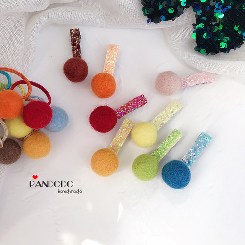 英国进口可爱儿童女宝宝羊毛球