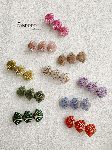 ins热款日韩贝壳手工发夹