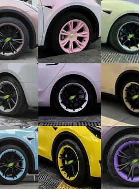 适用特斯拉Model3/Y轮毂盖丫19寸焕新18寸改装饰车轮圈保护罩配件