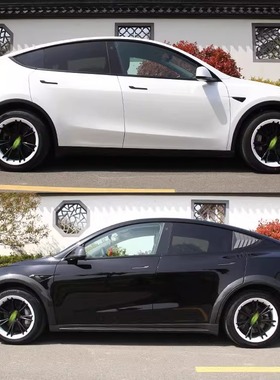 适用特斯拉Model3/Y轮毂盖丫19寸焕新18改装饰白色车轮圈保护配件