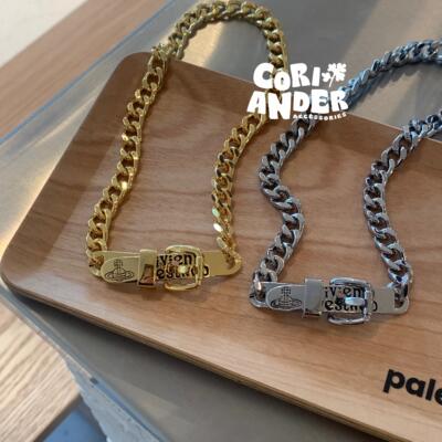 字母皮带扣古巴项链choker两色