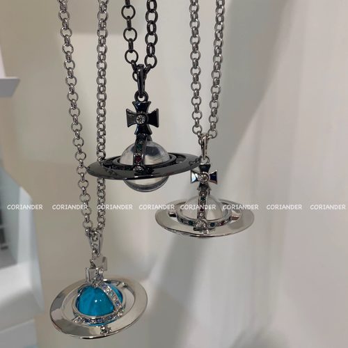 长款土星星球立体吊坠Coriander