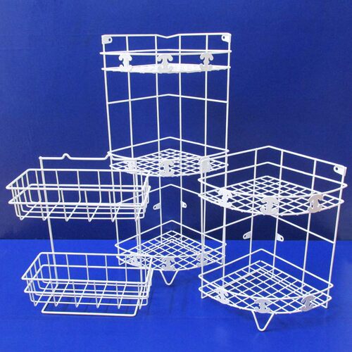 免打孔浸塑三角架层架挂壁墙角架置物收纳层架厨房浴室不锈钢转角