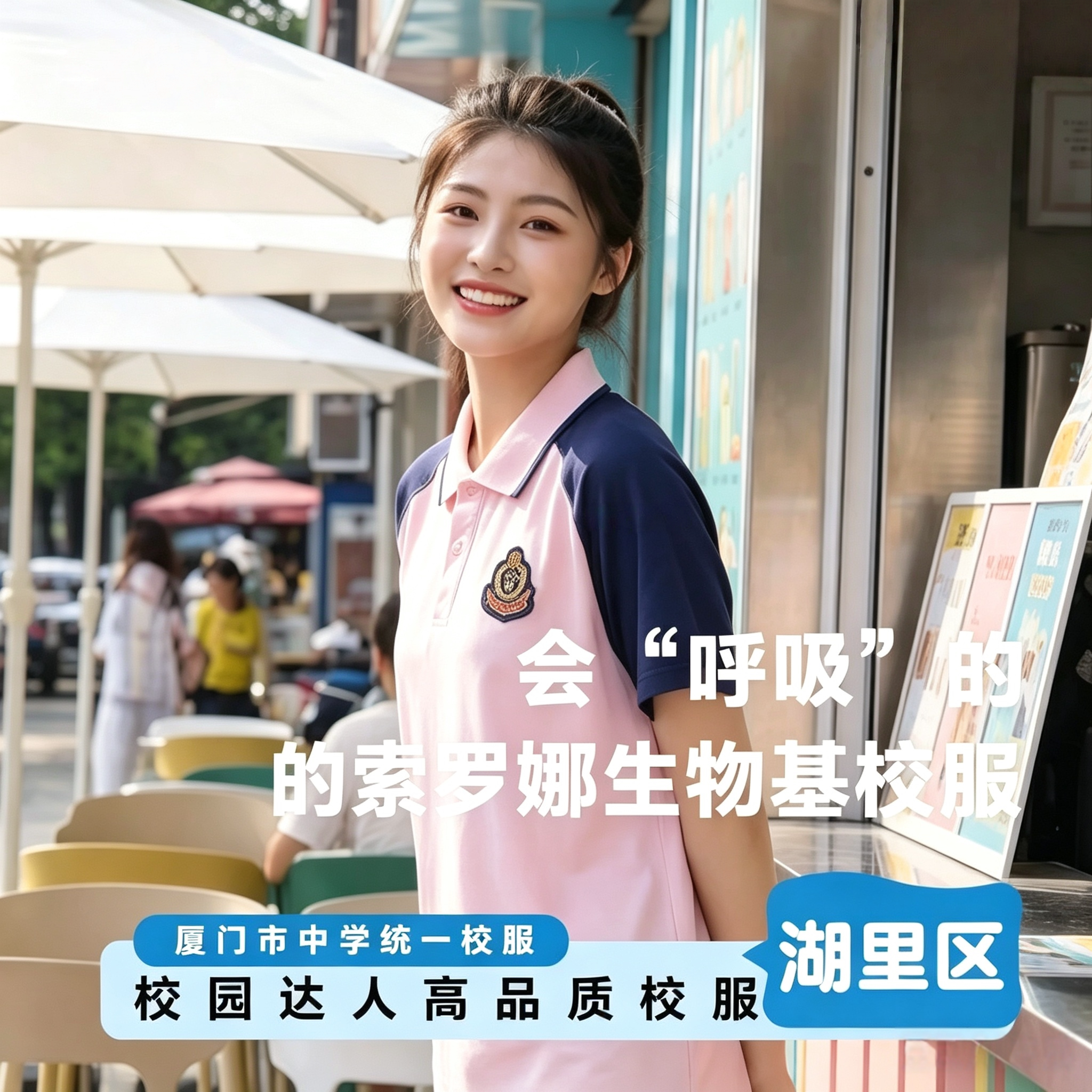 校园达人厦门湖里中学夏速干校服