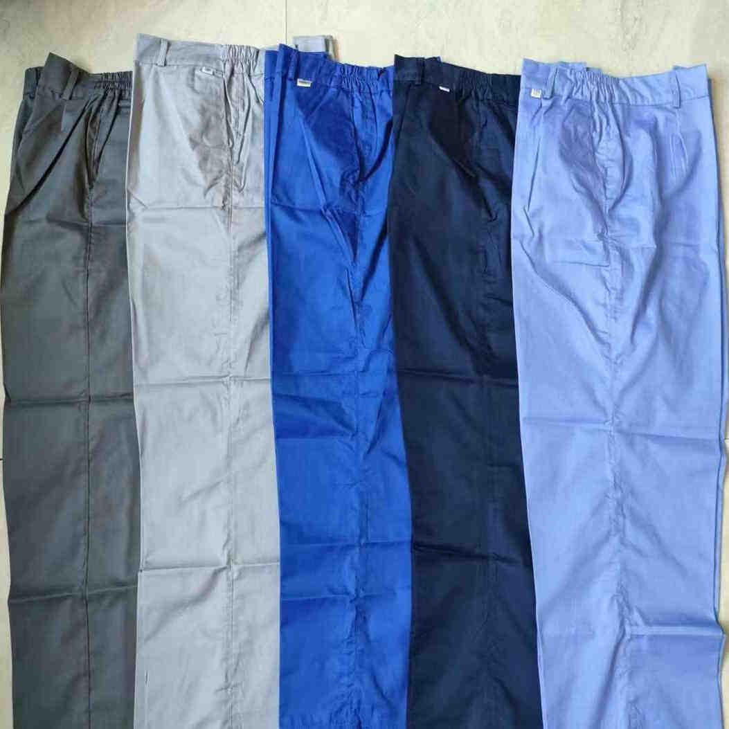 夏季薄款纯棉工作服裤子柔软舒适透气吸汗工地工厂车间汽修劳保裤