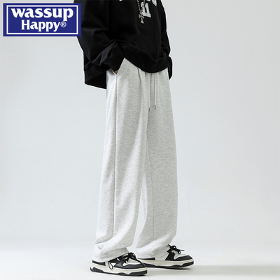 休闲裤wassuphappy潮流百搭