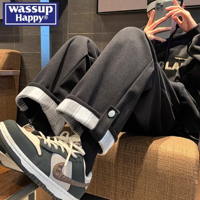 wassuphappy休闲裤潮流百搭