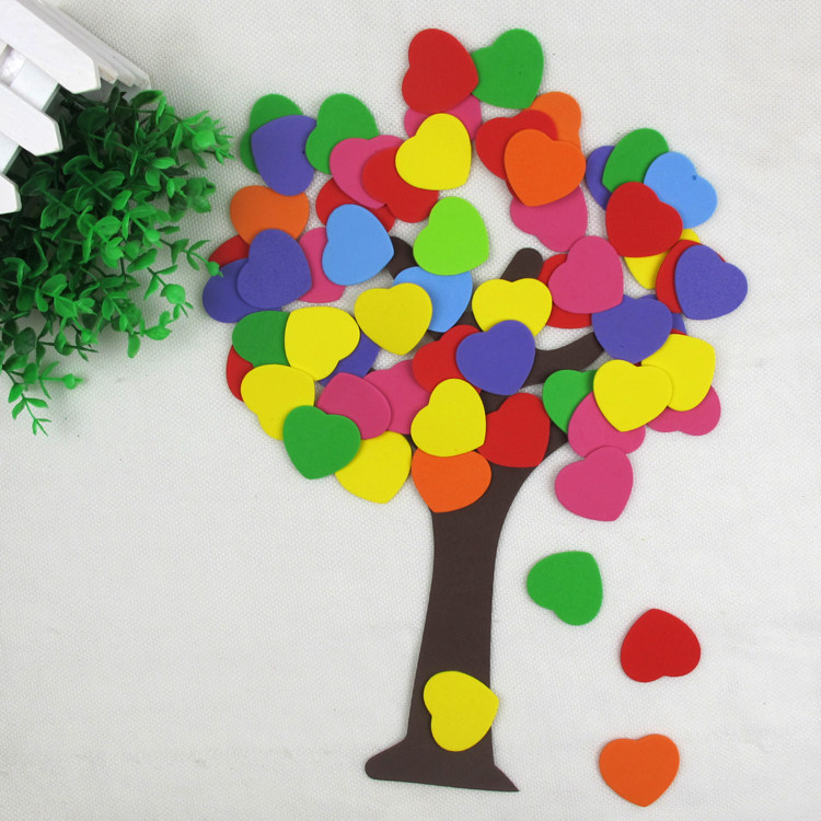 幼儿园黑板报装饰画立体泡沫墙贴枫树小学教室布置班级 文化材料