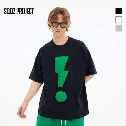 SQQZ300g重磅宽松圆领短袖T