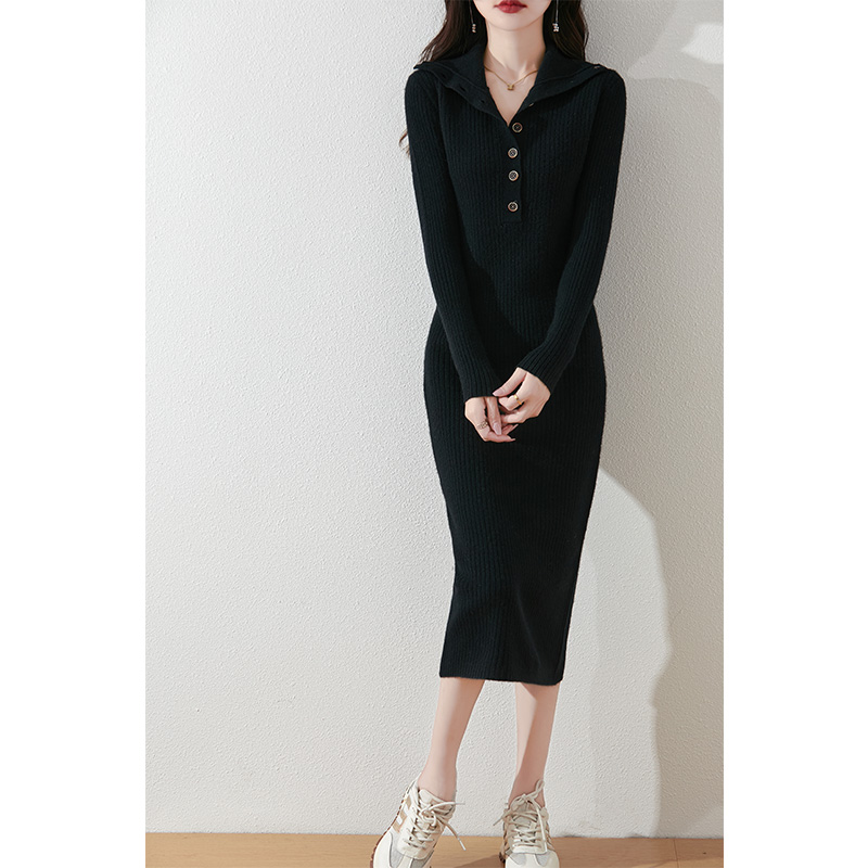 优雅气质H版型纯色韩版ins秋冬