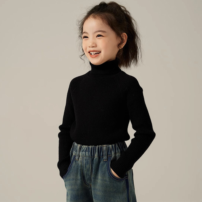 男女儿童加绒打底衫秋冬季洋气百搭针织衫上衣一体绒高领套头毛衣,童装/婴儿装/亲子装,毛衣/针织衫,淘宝优惠券,粉丝福利购,淘宝优惠卷