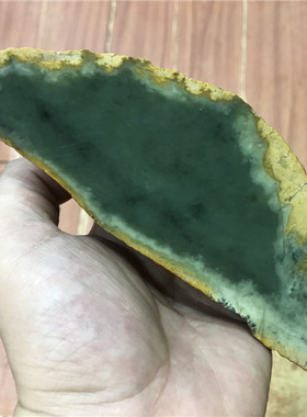 河磨玉黄白原石析木摆件