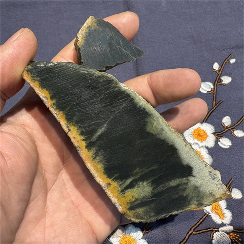 析木河磨玉原石原料做摆件吊坠