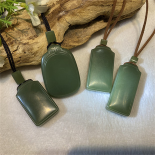 和田玉析木河磨玉无事牌平安牌吊坠手把件手镯手串原石原料摆件