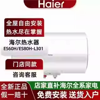 Haier/海尔 ES80H-L301 1级能效80升电热水器2200W全隐藏线控吊顶