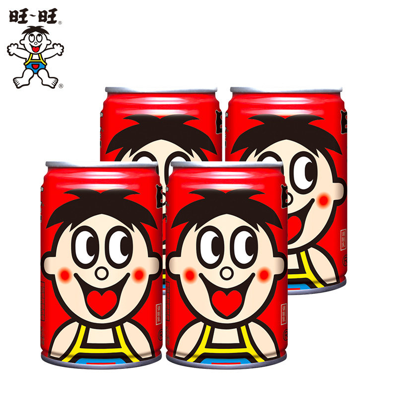 【3件8折】旺旺旺仔牛奶145ml*4罐学生儿童早餐奶调制乳原味饮品_虎窝淘