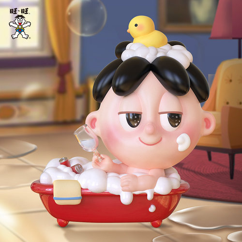 旺旺旺仔派对盲盒系列公仔周边潮玩摆件手办收藏生日礼物玩具 MS