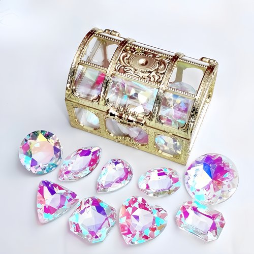 轩晏七彩宝石海盗宝箱玩具