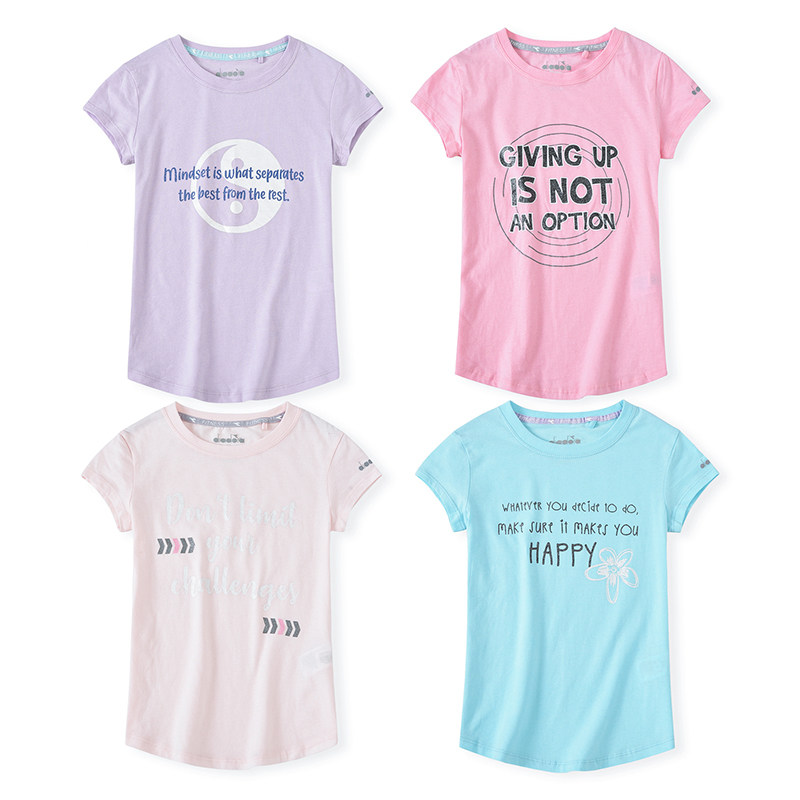 女童夏季新款纯棉短袖T恤 中大童学生薄款打底衫外贸 6-14岁儿童,童装/婴儿装/亲子装,T恤,淘宝优惠券,粉丝福利购,淘宝优惠卷