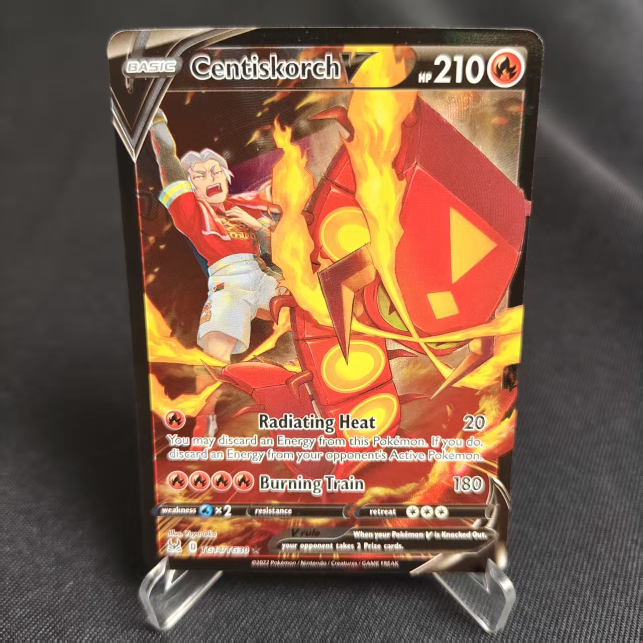 PTCG卡牌焚焰蚣VCSR闪TG14