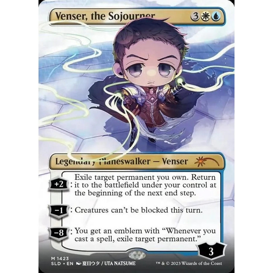 万智牌 旅居师凡瑟 Venser, the Sojourner SLD 英文平卡图片