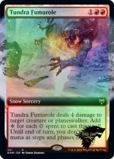 【北境卡牌】万智牌 苔原火孔 Tundra Fumarole 英文扩画平/闪 金