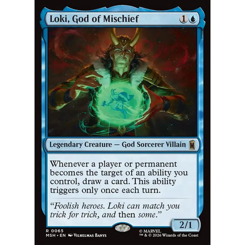 万智牌 诡计之神洛基 Loki, God of Mischief MSH 英文平/闪卡 金