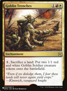 万智牌 神秘补充包 MB1 鬼怪战壕  Goblin Trenches 英文 金