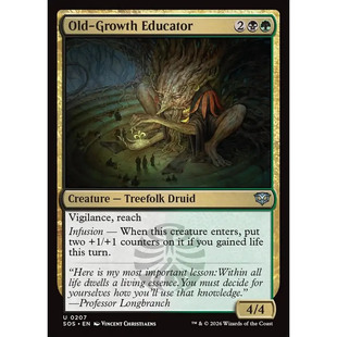 【北境卡牌】万智牌 古生教师 Old-Growth Educator SOS英文平/闪