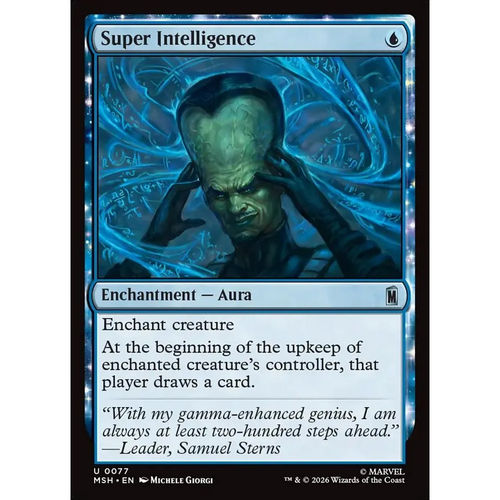 万智牌 人工智能 Super Intelligence MSH 英文平/闪卡 银