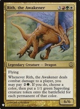 万智牌 醒眠龙王丽丝 Rith, the Awakener MB1 英文平卡 金