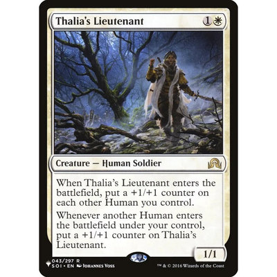 万智牌 莎利雅的副官 Thalia's Lieutenant LIST 英文平卡 金