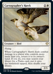 万智牌 制图师翔鹰 Cartographer's Hawk C20 英文平卡 金