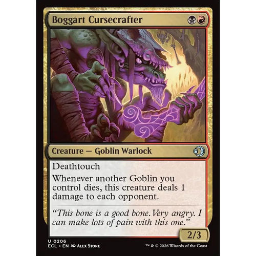 万智牌 ECL 下蛊波尬 Boggart Cursecrafter 英文平/闪卡 银