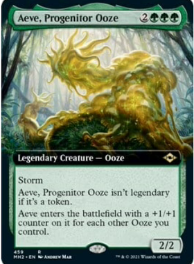 万智牌 流浆先祖艾夫Aeve, Progenitor Ooze 英文扩画平/闪卡 金