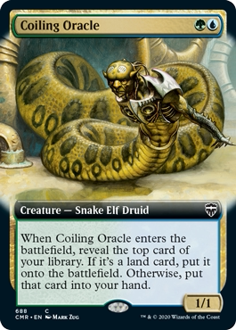 【北境卡牌】万智牌 CMR 盘卷先知 Coiling Oracle 英文扩画平/闪